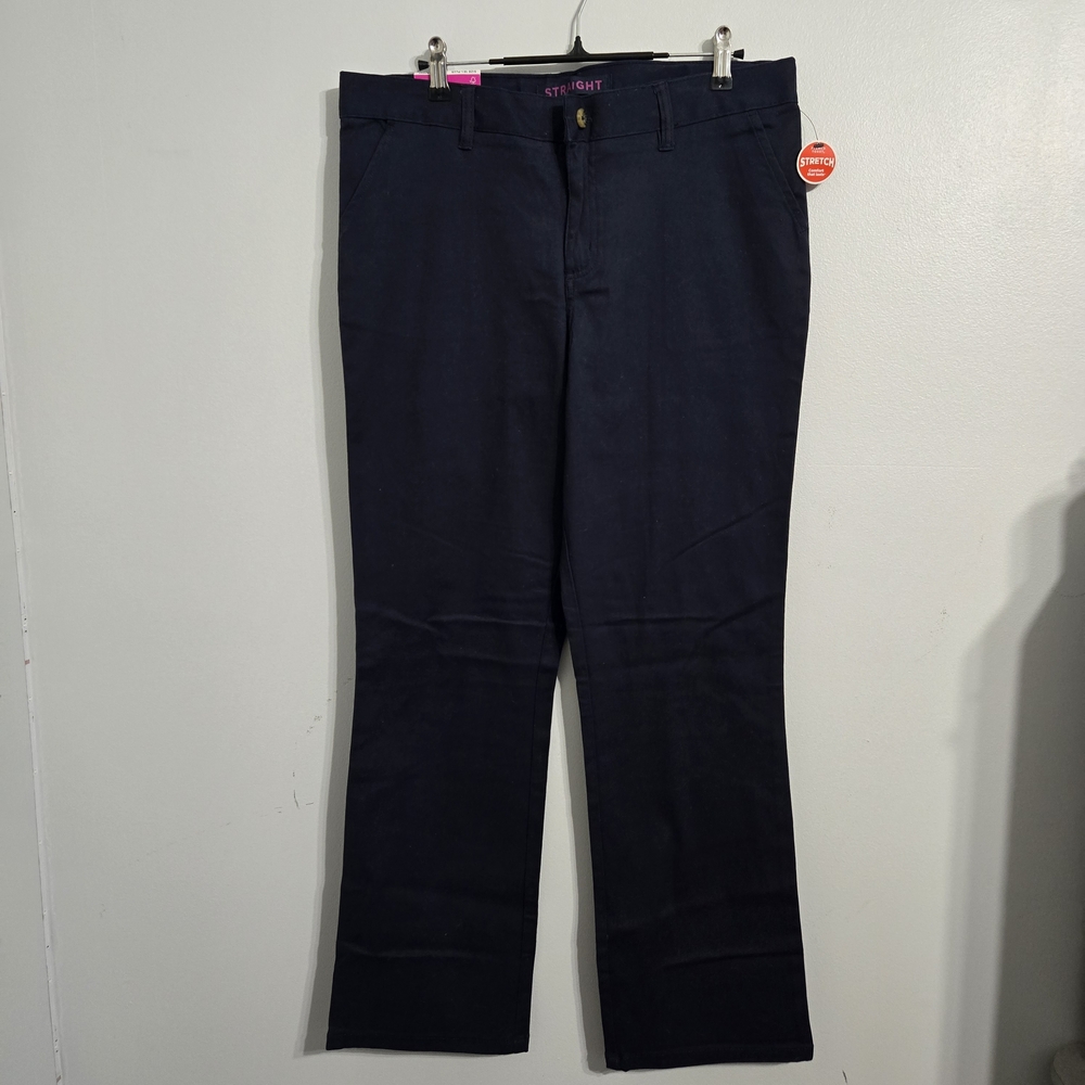 P#29 French Toast Size 18.5 Plus Navy Straight-Leg Pants‎